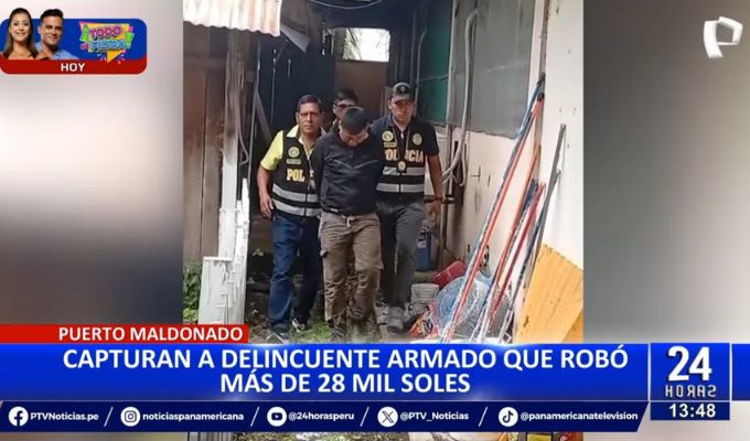 Puerto Maldonado: Capturan a delincuente que robó más de 28 mil soles de agente multibanco
