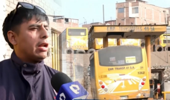 Choferes de la Línea 41 revelan que pagan hasta 20 soles diarios para extorsionadores