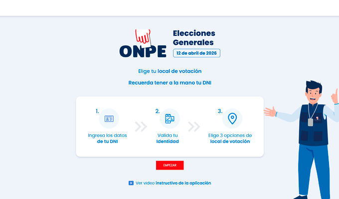 Elecciones 2026: LINK y gu&iacute;a para elegir el local de votaci&oacute;n