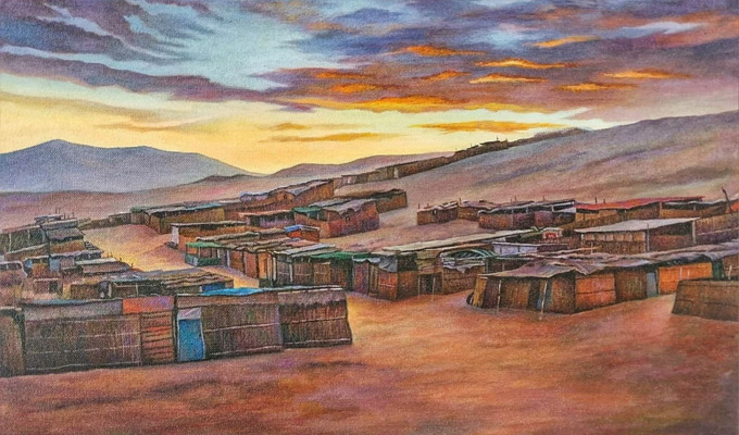 ‘Trazos en el puerto’: renombrados artistas muestran Chimbote con enfoques figurativos y abstractos