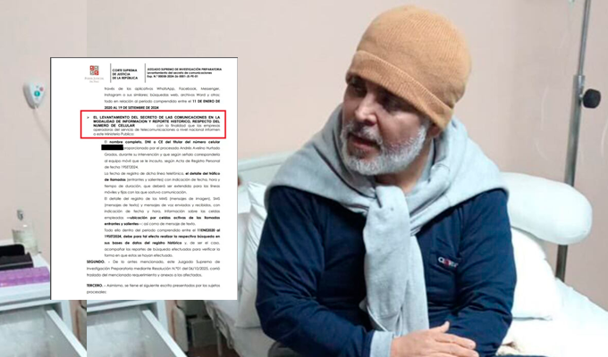 Poder Judicial evaluará acceso a comunicaciones de Andrés Hurtado 'Chibolín' este lunes