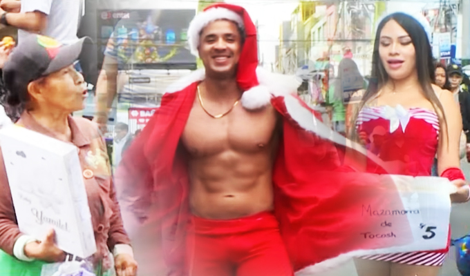 Conozca al Papá Noel Sexy de ASD que se hace viral elevando la temperatura en las calles