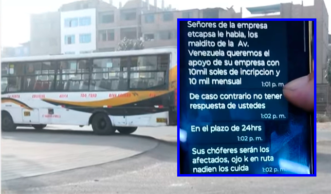 Extorsión obliga a empresa de transporte 'Carmen de la Punta' a paralizar cerca de 100 buses en Ate