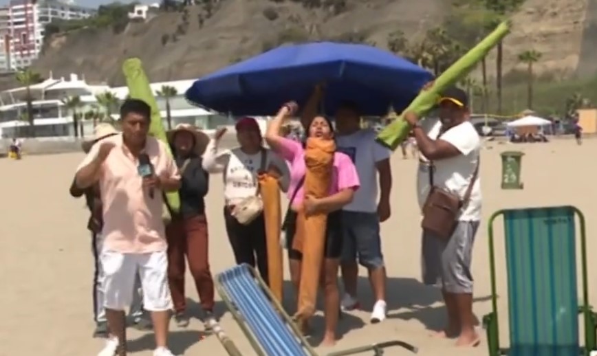 Denuncian que delincuentes amenazan a trabajadores que alquilan sombrillas en la Costa Verde