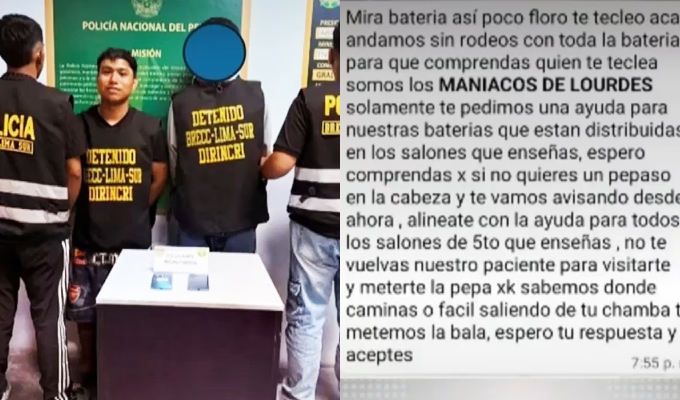 Escolares habrían extorsionado a sus profesores para aprobar el año en colegio de Villa María del Triunfo
