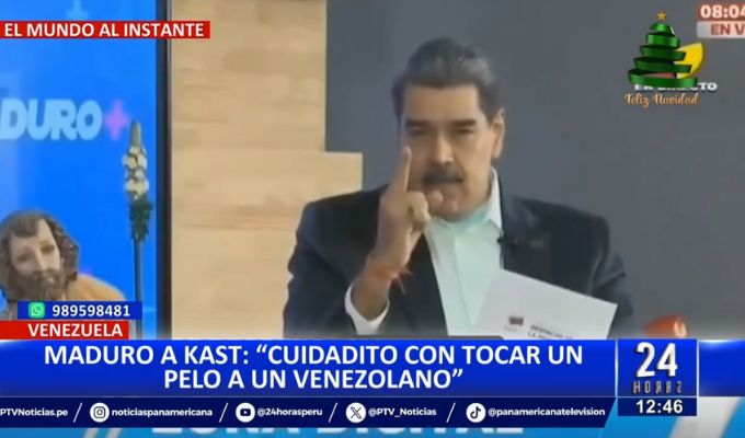 Nicolás Maduro a José Antonio Kast: "Cuidadito le toque un pelo a un venezolano"