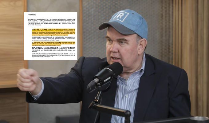 ¿Peligra candidatura de López Aliaga?: Piden al JNE anular elecciones internas de Renovación Popular