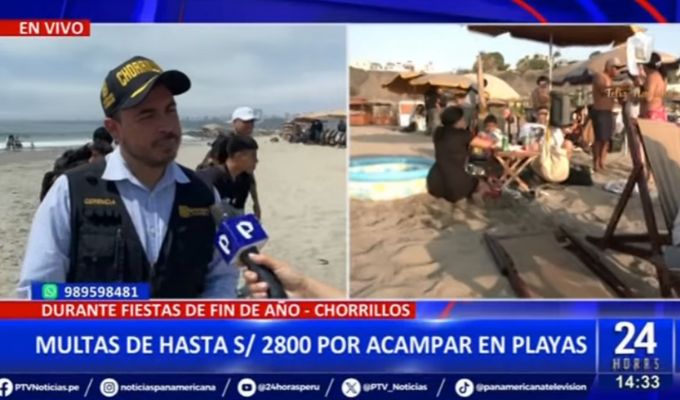Miraflores, Chorrillos y Ancón aplicarán multas de hasta 2800 soles por acampar en playas
