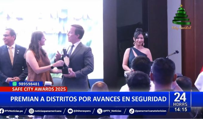 Safe City Awards 2025: Premian a distritos por avances en seguridad ciudadana