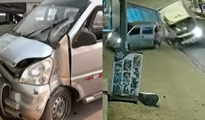 Nuevas imágenes revelan cómo furgón fuera de control causó mortal accidente en Jicamarca