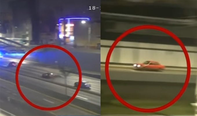 Capturan a cuatro delincuentes armados tras chocar auto mientras huían por la Vía Expresa