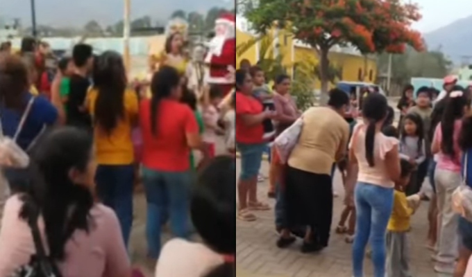 Sicarios matan a regidora en plena chocolatada navideña en Trujillo: hay siete niños heridos