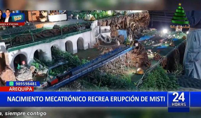 Arequipa: Inauguran nacimiento mecatrónico de 500 piezas