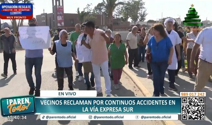 Vecinos reclaman por constantes accidentes en la Vía Expresa Sur
