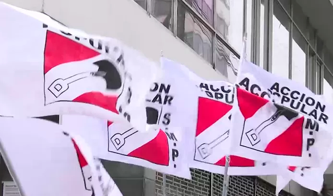 Acción Popular prohíbe a sus militantes postular por otros partidos en 2026