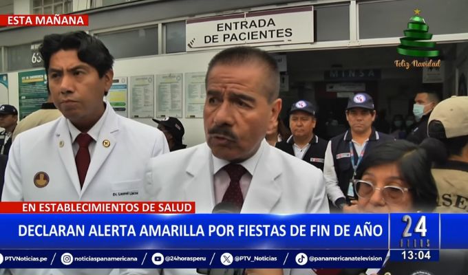 Ministro de Salud: "Estamos en alerta amarilla para prevenir todo tipo de accidentes"