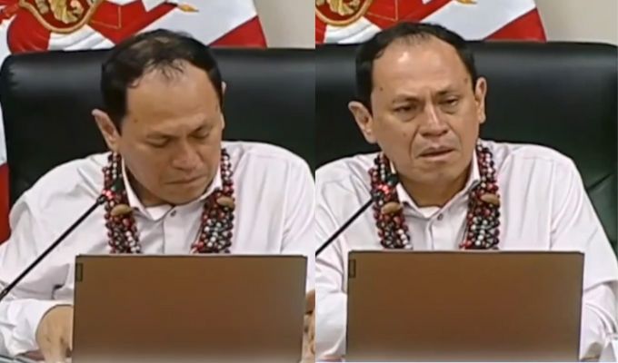 Congresista Segundo Montalvo llora en plena sesión de la Comisión de Educación