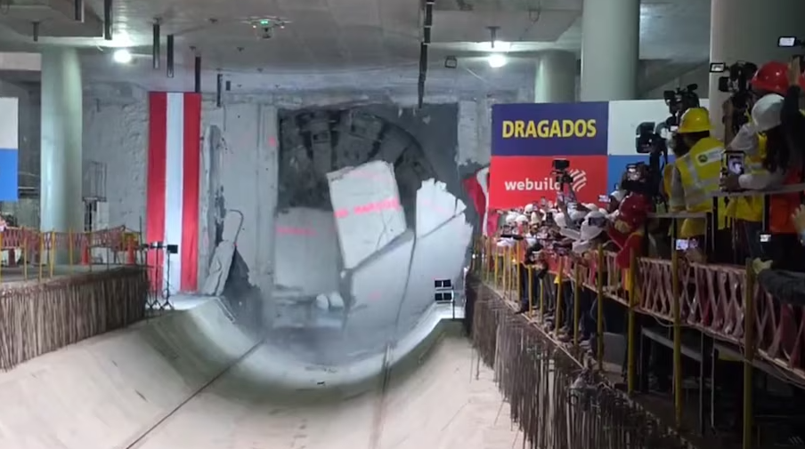 Hito en construcción de la Línea 2 del Metro: así fue la llegada de la tuneladora “Delia” a San Marcos