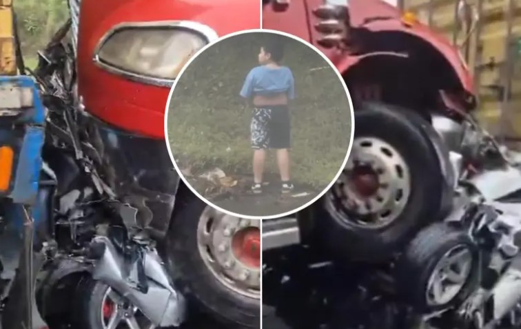 Orinar le salvó la vida: niño sobrevivió a accidente donde murieron sus padres