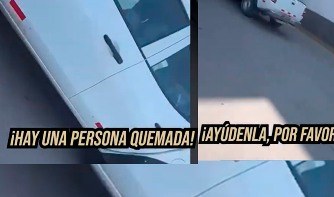 Bomba Molotov deja a joven trabajadora en estado crítico tras ataque a inmobiliaria en La Libertad