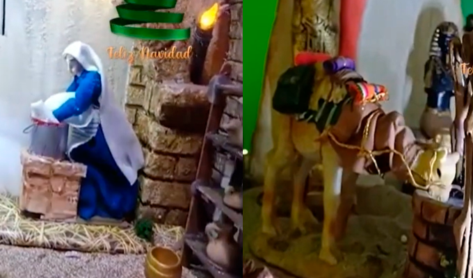 Arequipa exhibe nacimiento mecatrónico que atrae a vecinos y turistas