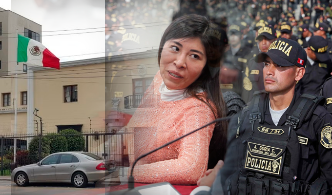 Betssy Chávez: incrementan vigilia policial en los exteriores de la embajada de México