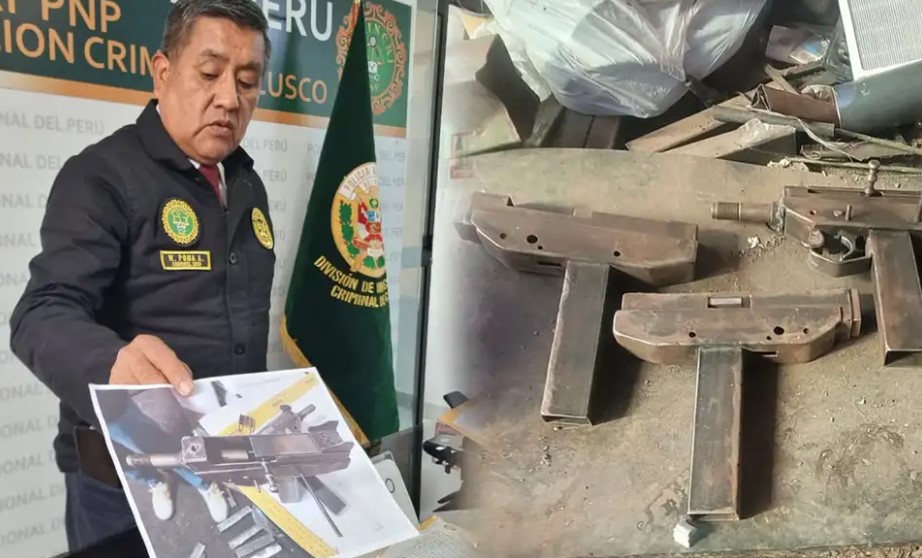Caen sujetos vinculados al “Comando Vermelho”: Fabricaban armas tipo UZI en Cusco