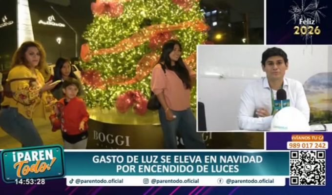 Gastos de luz se elevan en Navidad por encendido de luces