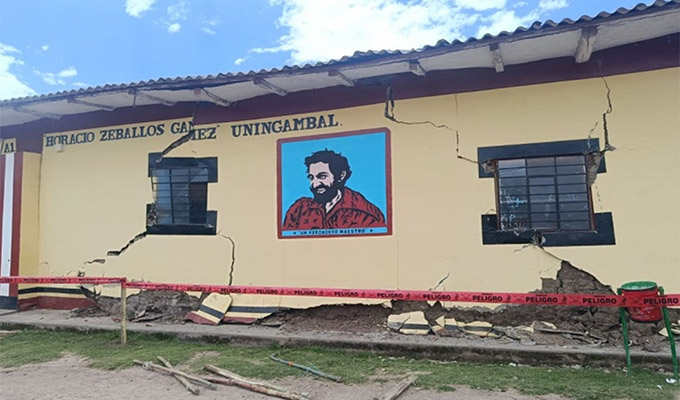 Sismo deja inhabitable colegio en La Libertad: padres piden al Minedu su reconstrucción inmediata