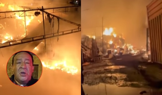 Incendio en chatarrería de Chorrillos habría sido provocado por extorsionadores, según el dueño