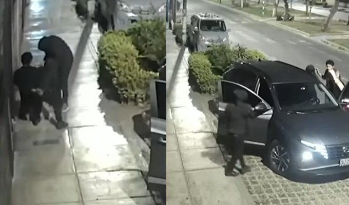 La Victoria: encapuchados obligan a víctima a arrodillarse para robarle su camioneta