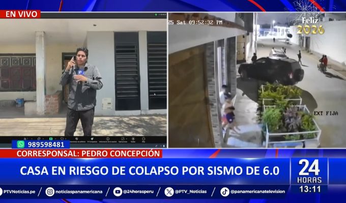 Trujillo:  Vivienda en riesgo de colapso tras sismo de 6.0