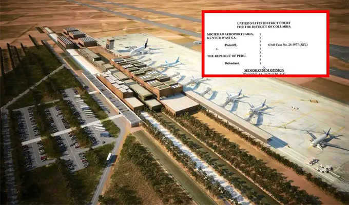 Caso Chinchero: Corte de EEUU declara a Perú en rebeldía por no pagar indemnización de US$91 millones