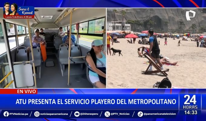 ATU lanza "servicio playero" del Metropolitano: Estará disponible durante todo el verano