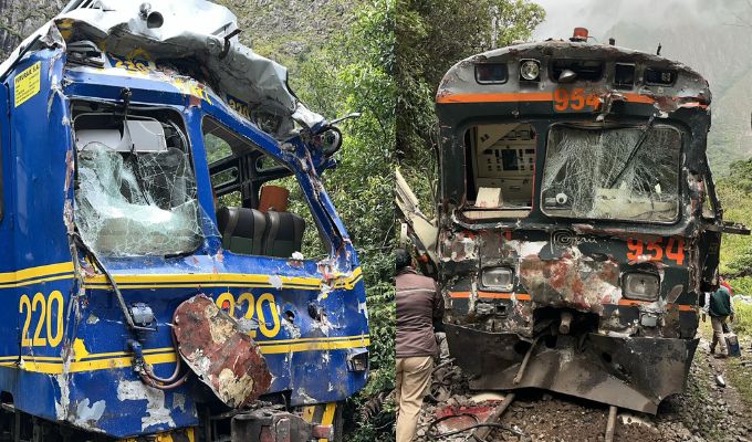 Tragedia en Cusco: Confirman un muerto y 36 heridos tras choque de trenes en vía a Machu Picchu