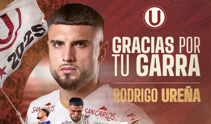 "Gracias por tu garra": Universitario de Deportes se despide de Rodrigo Ureña