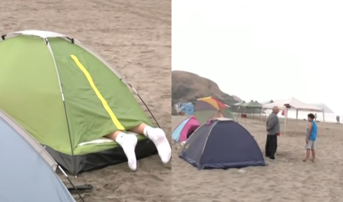 León Dormido despierta: acampan desde la madrugada para recibir el Año Nuevo en la playa
