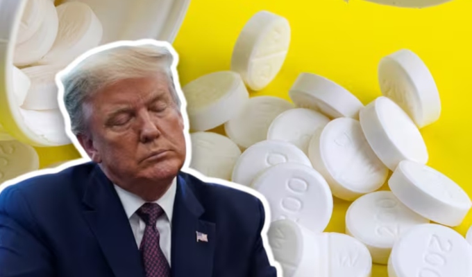 Trump admite que toma aspirina en dosis alta por “superstición” y presume su “buena genética”