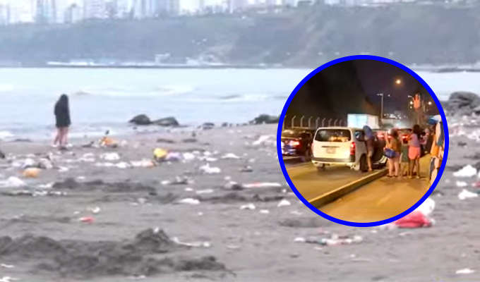 Barranco: gran cantidad de basura y tarifas elevadas de taxis en circuito de playas