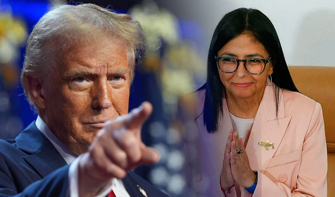 Trump destaca a Delcy Rodr&iacute;guez y redefine su trato con el nuevo poder en Venezuela