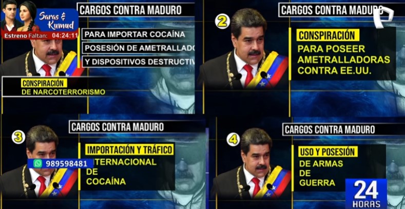 ¿Qué cargos enfrenta Maduro y su esposa en Estados Unidos?