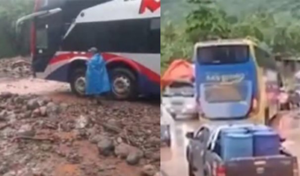 Huaico bloquea la carretera Marginal y deja cientos de vehículos varados en Junín