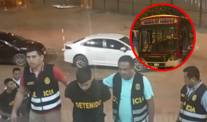 Capturan a sicario que atacó a balazos a chofer de bus de línea "Santa Catalina"