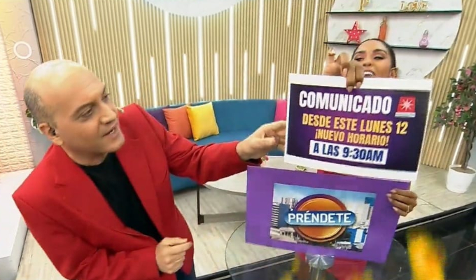 Préndete cambia de horario desde el 12 de enero y ahora se emitirá a las 9:30 a.m.