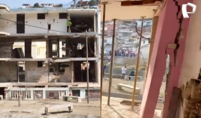 Bombardeo en Venezuela dejó viviendas destruidas y una adulta mayor fallecida en La Guaira