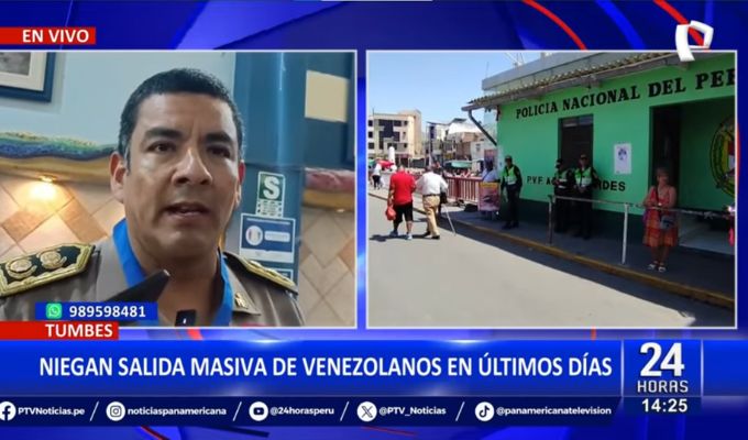 Tumbes: descartan salida masiva de venezolanos en frontera con Ecuador en los últimos días