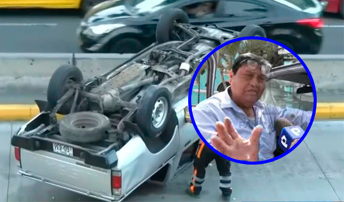 Chofer del Congreso admite error tras accidente en vía exclusiva del Metropolitano