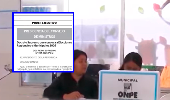 Elecciones regionales y municipales 2026 ya tienen fecha: serán el 4 de octubre