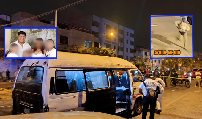 Chofer asesinado en Comas deja cuatro hijos en la orfandad