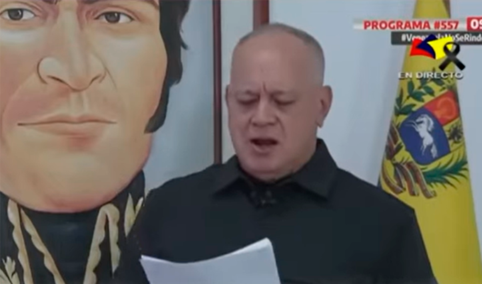 Diosdado Cabello reafirma lealtad a Maduro mientras negocia petróleo con Estados Unidos